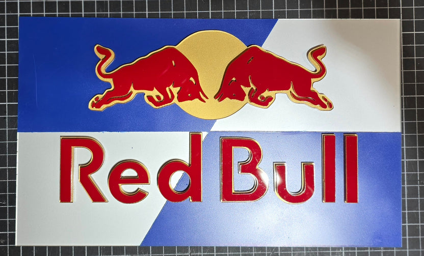 Red Bull Layered Acrylic Art – The Sign DR