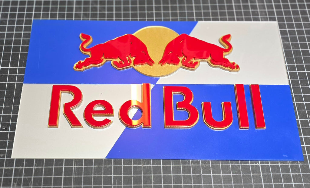 Red Bull Layered Acrylic Art