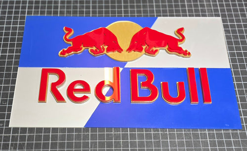 Red Bull Layered Acrylic Art